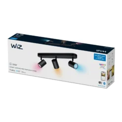 WiZ Imageo LED-Spot 3-flg. RGB, Schwarz 12 WiZ Imageo LED-Spot 3-flg. RGB, Schwarz -Heimbeleuchtung 9038155 3