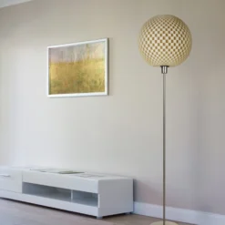 Stehleuchte Flechtwerk, Kugel, Creme-weiß -Heimbeleuchtung 9039001 5