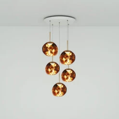 Tom Dixon Melt Mini Round Pendellampe 5fl Gold