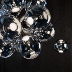 Tom Dixon Globe Burst Kronleuchter, Chrom -Heimbeleuchtung 9043277 1