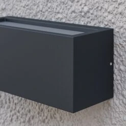 Lucande Bente - Eckige Außenwandleuchte, Grafit 15 Lucande Bente - Eckige Außenwandleuchte, Grafit -Heimbeleuchtung 9616022 6