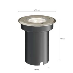 Lucande IP67 - LED-Bodeneinbauleuchte Ava, Rund -Heimbeleuchtung 9616025 3