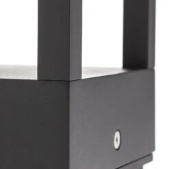 Lucande LED-Sockellampe Carlota, Dunkelgrau, 50 Cm -Heimbeleuchtung 9616149 4