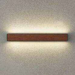 Arcchio Lengo LED-Wandlampe CCT, 50cm, 2-fl. Holz -Heimbeleuchtung 9616258 6