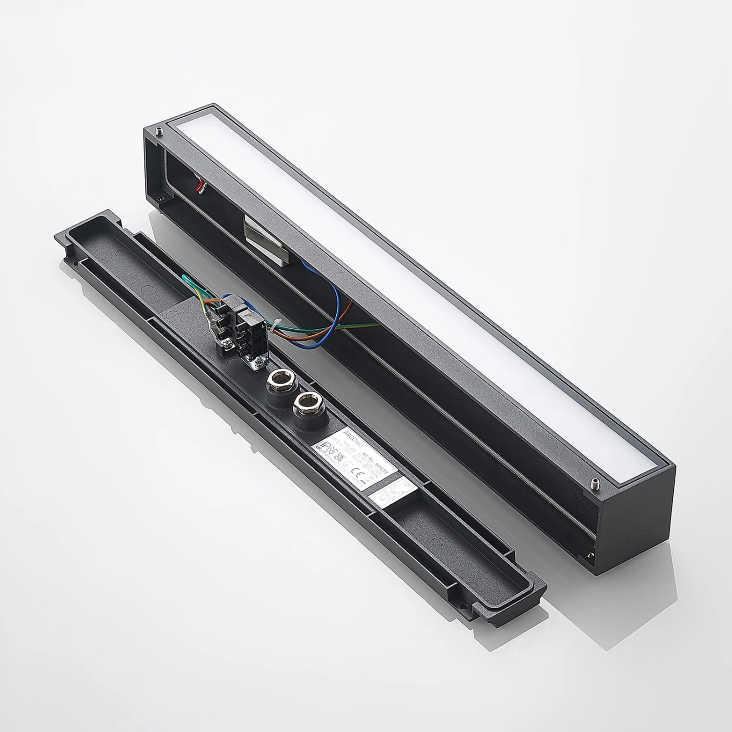 Arcchio Lengo LED-Wandlampe CCT 50cm, 1-fl. Grafit 9 Arcchio Lengo LED-Wandlampe CCT 50cm, 1-fl. Grafit – Bild 9