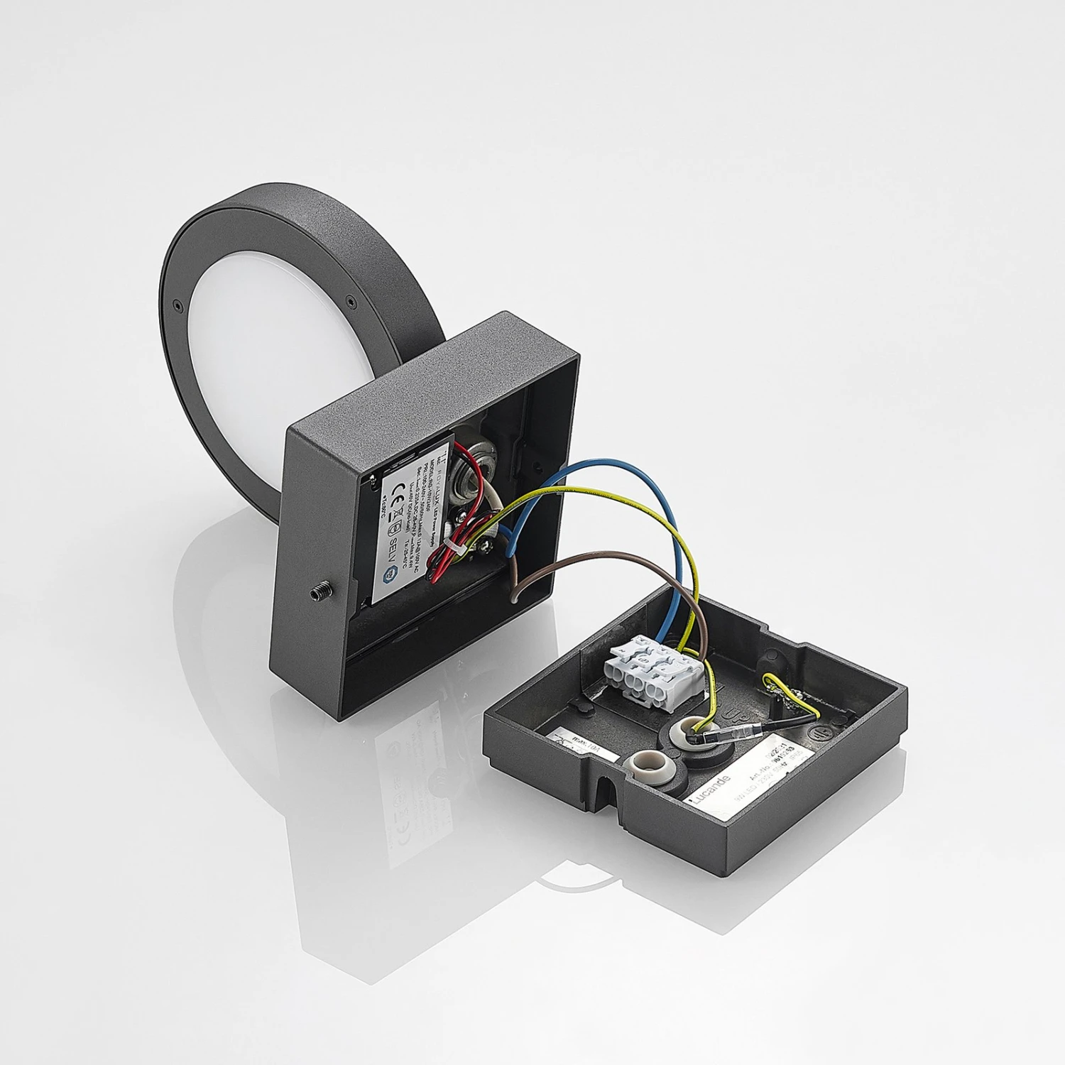 Lucande Belna LED-Außenwandlampe, Grafitgrau 9 Lucande Belna LED-Außenwandlampe, Grafitgrau – Bild 9