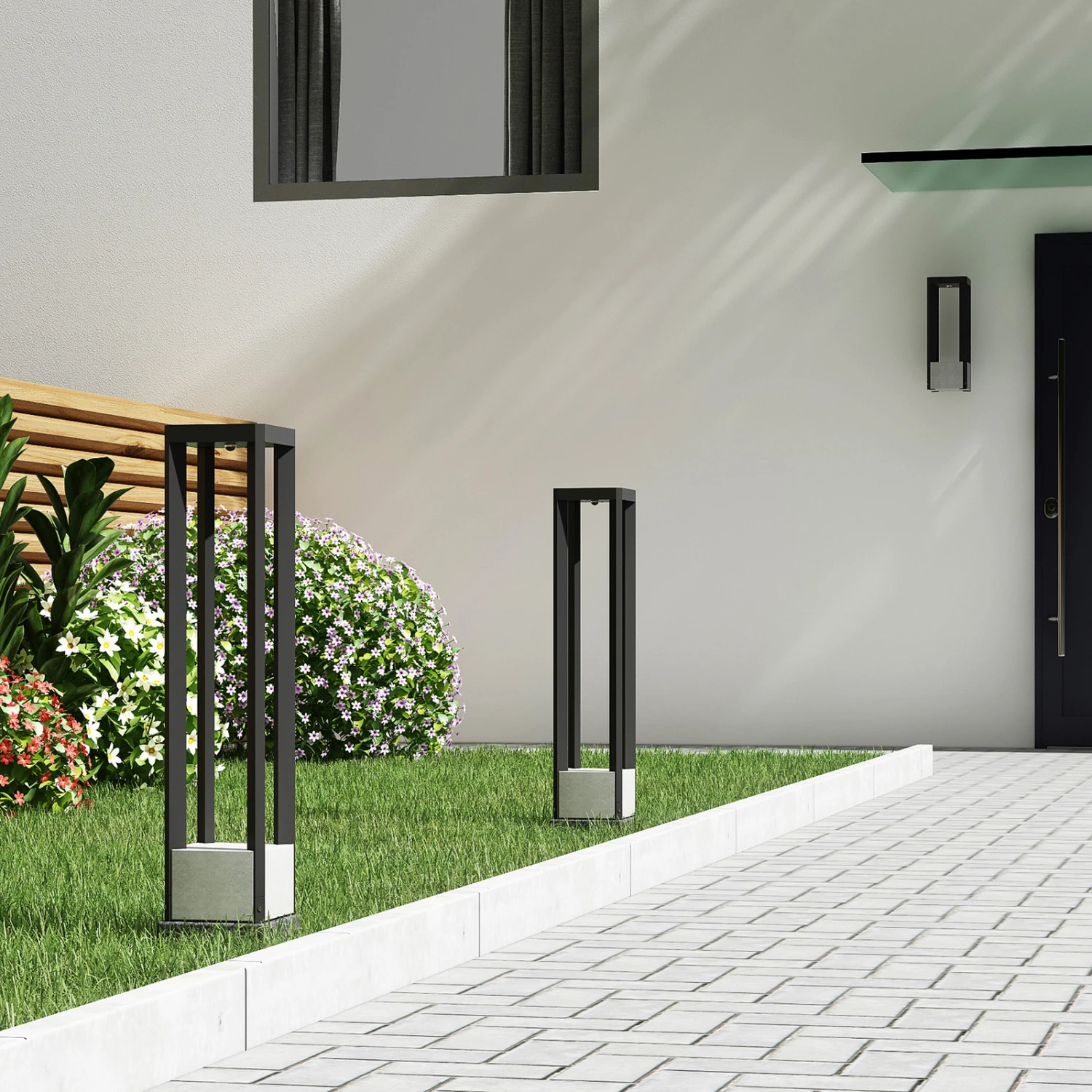 Lucande Kalisa LED-Wegeleuchte, Eckig 4 Lucande Kalisa LED-Wegeleuchte, Eckig – Bild 4