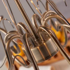 Kronleuchter Marnia, Altmessing, 8-flammig -Heimbeleuchtung 9621016 5