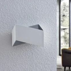 Arcchio Assona Wandleuchte, Weiß-silber -Heimbeleuchtung 9624663 2