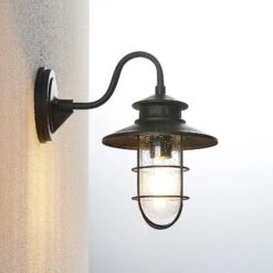 Lindby Kyan Außenwandleuchte, Höhe 32 Cm -Heimbeleuchtung 9624780 5