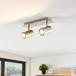 Lindby Joffrey Deckenstrahler, 2-flammig, Nickel -Heimbeleuchtung 9624827 4