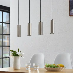 Lindby Joffrey Hängeleuchte, Vierflammig, Nickel 13 Lindby Joffrey Hängeleuchte, Vierflammig, Nickel -Heimbeleuchtung 9624839 4