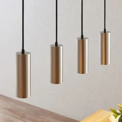 Lindby Joffrey Hängeleuchte, Vierflammig, Nickel 14 Lindby Joffrey Hängeleuchte, Vierflammig, Nickel -Heimbeleuchtung 9624839 5