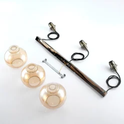 Lindby Tymoni Glas-Pendelleuchte, Amber, 3-fl. -Heimbeleuchtung 9624899 8