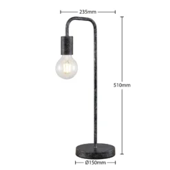 Lindby Erivana Tischleuchte, Metall, Rost Antik 15 Lindby Erivana Tischleuchte, Metall, Rost Antik -Heimbeleuchtung 9627563 6