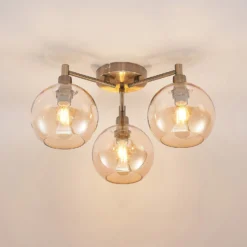 Lindby Jemissa Deckenlampe, 3-flammig, Amber -Heimbeleuchtung 9628195 4