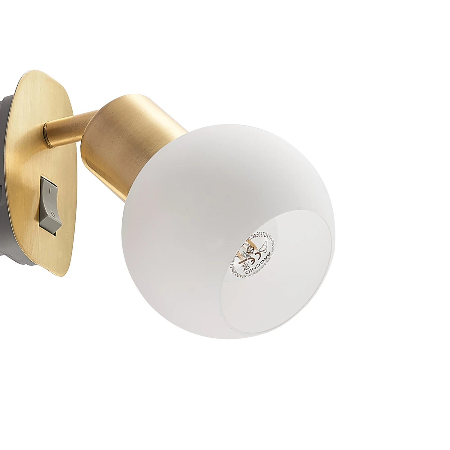 Lindby Lioma Steckdosenleuchte, Neigbar, Messing 5 Lindby Lioma Steckdosenleuchte, Neigbar, Messing – Bild 5