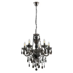 Lindby Spirou Kronleuchter Aus Acryl, Rauchgrau -Heimbeleuchtung 9628507 2