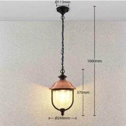 Lindby Clint Außenhängeleuchte -Heimbeleuchtung 9630099 4