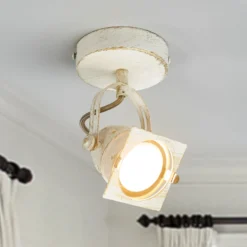 Weißer Spot Janek Mit GU10-Lampe