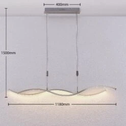 Lucande Mairia LED-Hängeleuchte, Höhenverstellbar -Heimbeleuchtung 9639180 3