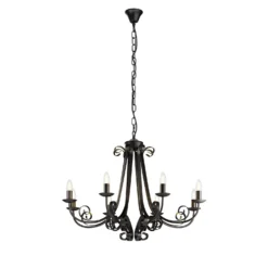 Lindby Scaleria Kronleuchter, 8-flammig, Braun -Heimbeleuchtung 9639191 5