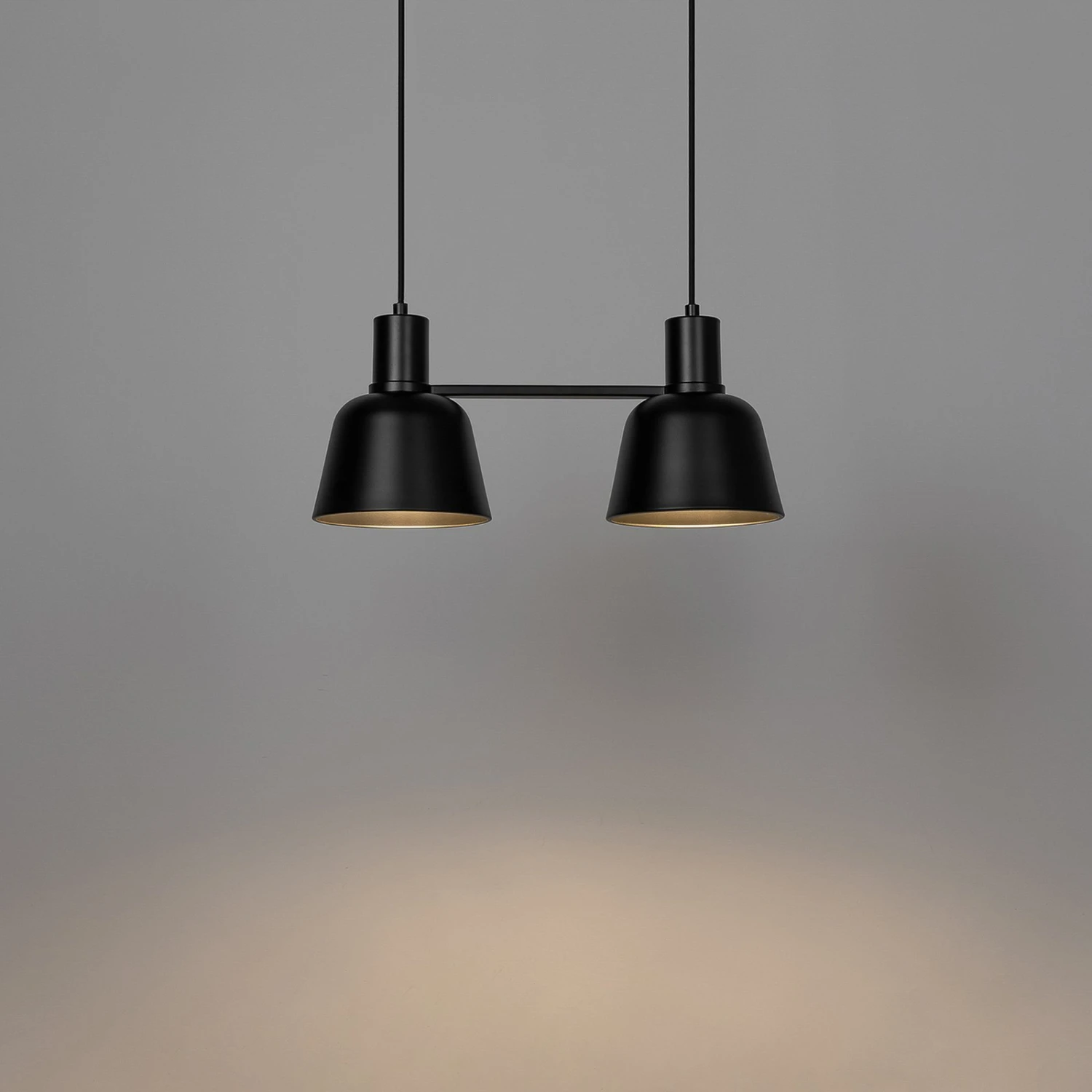 Lucande Servan Hängeleuchte, Schwarz, Zweiflammig 5 Lucande Servan Hängeleuchte, Schwarz, Zweiflammig – Bild 5