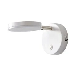Weiße LED-Wandlampe Milow Mit Schalter -Heimbeleuchtung 9643028 2