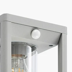 Lindby Estami Außenwandleuchte, Sensor, Silbergrau 16 Lindby Estami Außenwandleuchte, Sensor, Silbergrau -Heimbeleuchtung 9647108 7