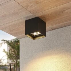 Lindby Eveta LED-Deckenleuchte Für Außen, Eckig -Heimbeleuchtung 9915017 1