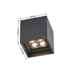 Lindby Eveta LED-Deckenleuchte Für Außen, Eckig -Heimbeleuchtung 9915017 5