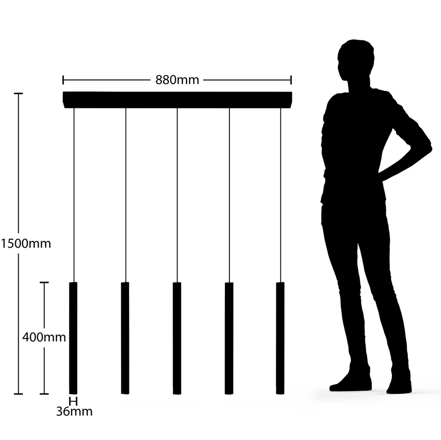 Lucande Stoika LED-Pendelleuchte, 5-flammig 7 Lucande Stoika LED-Pendelleuchte, 5-flammig – Bild 7