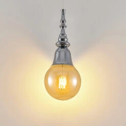 Lucande Gesja Pendellampe, Schirmlos, 1-fl., Chrom 12 Lucande Gesja Pendellampe, Schirmlos, 1-fl., Chrom -Heimbeleuchtung 9920017 3