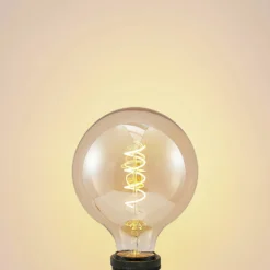 Lucande LED-Lampe E27 G125 4W 2.700K Dimmbar Amber -Heimbeleuchtung 9927009 2