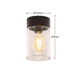 Arcchio Liljana Außendeckenleuchte, IP65, Schwarz -Heimbeleuchtung 9928077 6