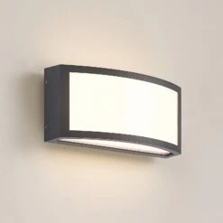 Lindby Jakari LED-Außenwandleuchte, Eckig, Weiß -Heimbeleuchtung 9932044 4