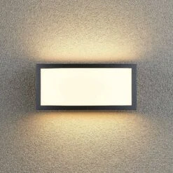 Lindby Jakari LED-Außenwandleuchte, Eckig, Weiß -Heimbeleuchtung 9932044 5