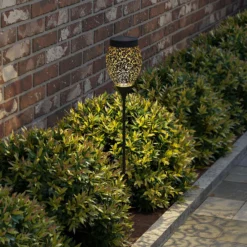 Lindby Aradina LED-Solar-Dekoleuchte Mit Spieß