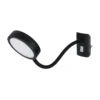 Lindby Toulin LED-Steckerleuchte, Flexarm, Schwarz