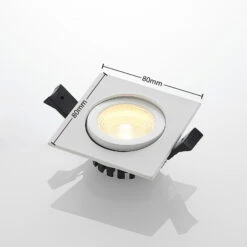 Arcchio Dacio LED-Downlight Eckig 36° IP65, 4W 12 Arcchio Dacio LED-Downlight Eckig 36° IP65, 4W -Heimbeleuchtung 9967082 3