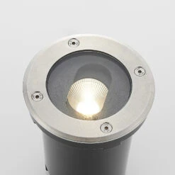 Lucande Runde LED-Bodeneinbauleuchte Doris, Edelstahl -Heimbeleuchtung 9969050 6