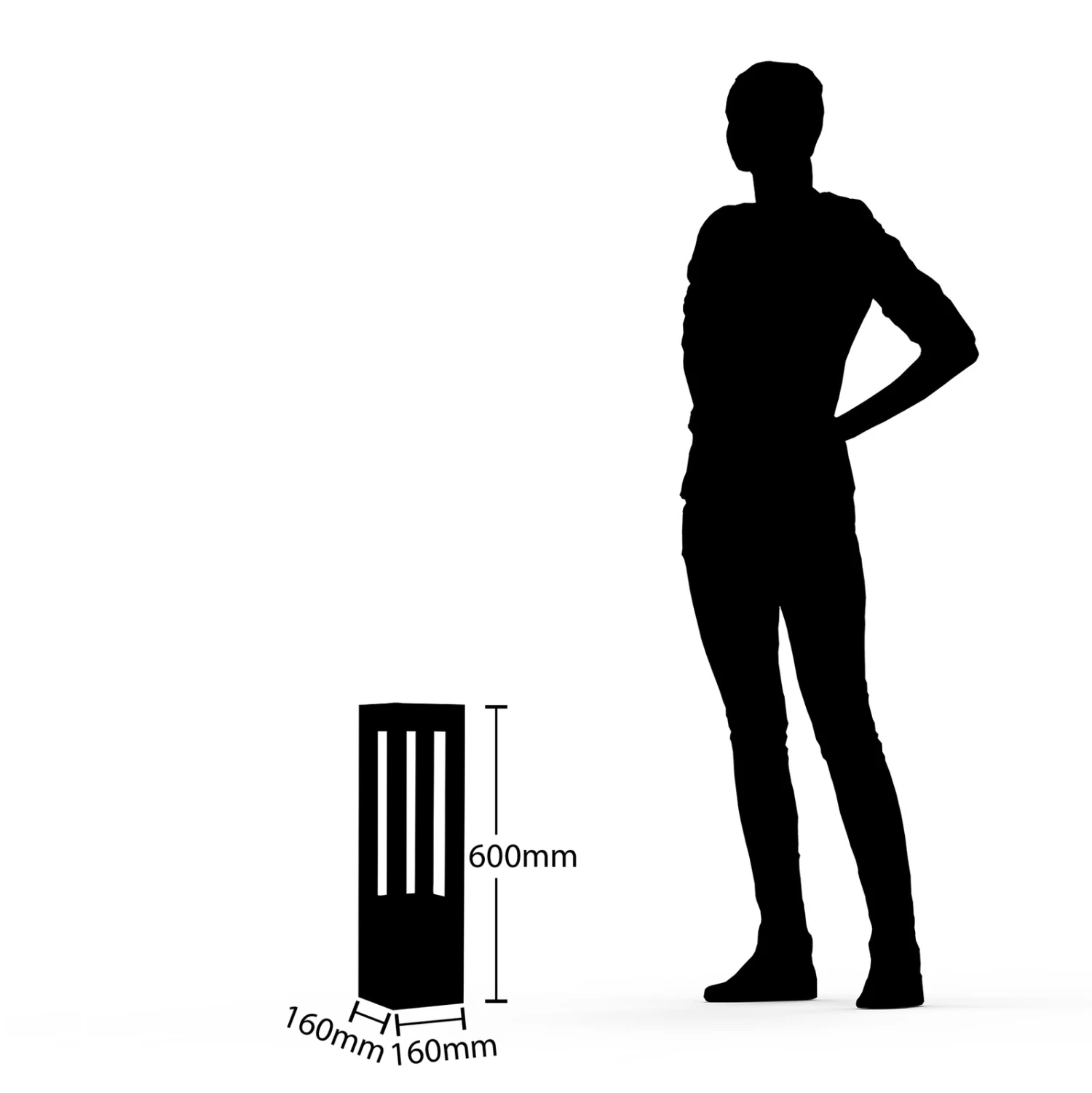 Arcchio Lienna LED-Pollerleuchte, Höhe 60 Cm 6 Arcchio Lienna LED-Pollerleuchte, Höhe 60 Cm – Bild 6