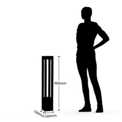 Arcchio Lienna LED-Pollerleuchte, Höhe 90 Cm -Heimbeleuchtung 9969184 5