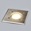 Eckige Edelstahl-Bodeneinbaulampe Insa, IP67