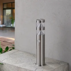 Bewegungsmelder-LED-Sockelleuchte Lanea, Edelstahl -Heimbeleuchtung 9988008 2